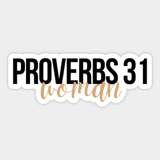 Proverbs 31 Woman Christian Woman Sticker